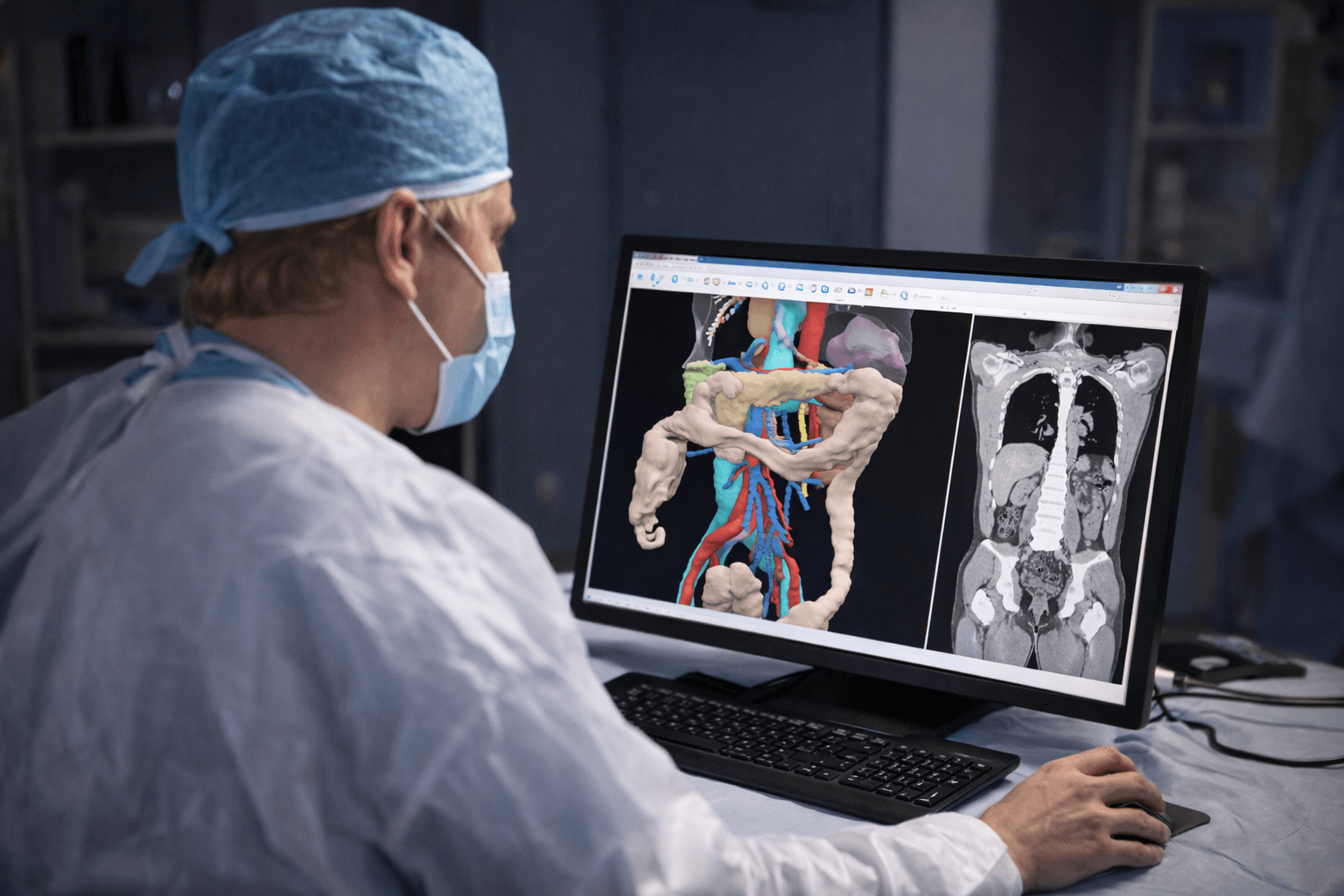 Surgical preparation with 3D simulation